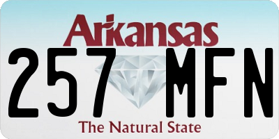 AR license plate 257MFN