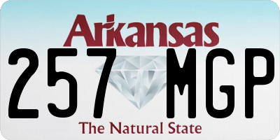 AR license plate 257MGP