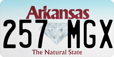 AR license plate 257MGX