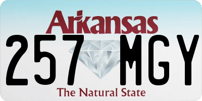 AR license plate 257MGY