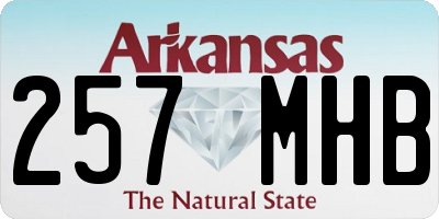 AR license plate 257MHB