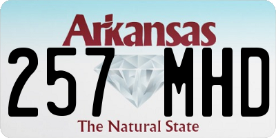 AR license plate 257MHD