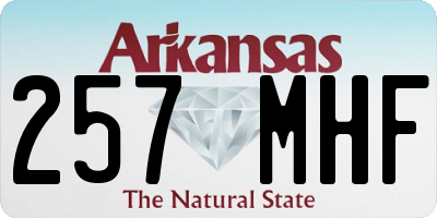 AR license plate 257MHF