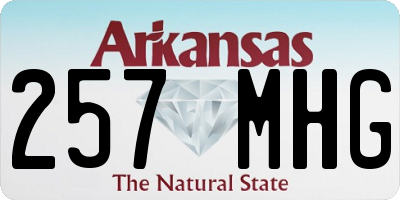 AR license plate 257MHG