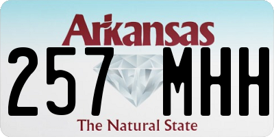 AR license plate 257MHH