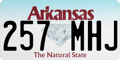 AR license plate 257MHJ