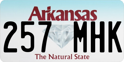 AR license plate 257MHK