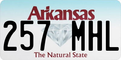 AR license plate 257MHL