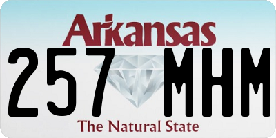 AR license plate 257MHM