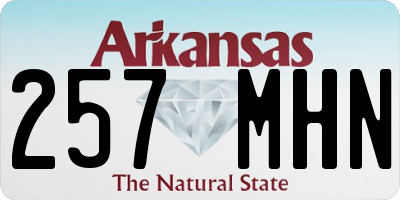 AR license plate 257MHN