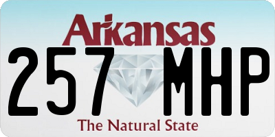 AR license plate 257MHP