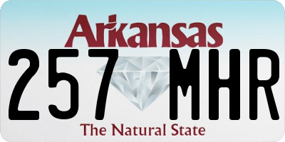 AR license plate 257MHR