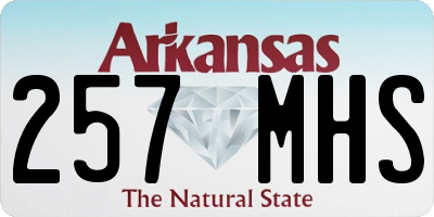 AR license plate 257MHS