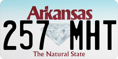 AR license plate 257MHT