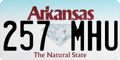 AR license plate 257MHU
