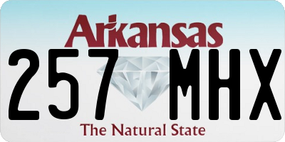 AR license plate 257MHX