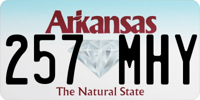 AR license plate 257MHY