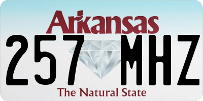 AR license plate 257MHZ