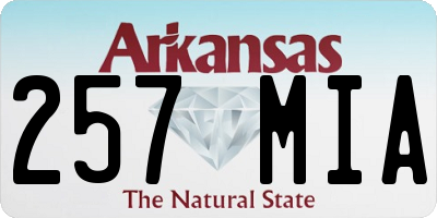 AR license plate 257MIA