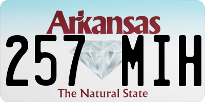 AR license plate 257MIH
