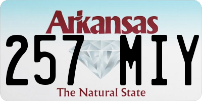 AR license plate 257MIY