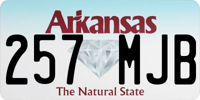 AR license plate 257MJB