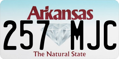 AR license plate 257MJC
