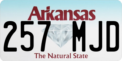 AR license plate 257MJD