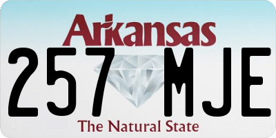 AR license plate 257MJE