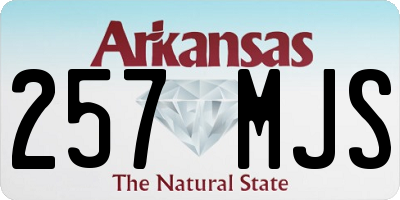 AR license plate 257MJS