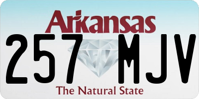 AR license plate 257MJV