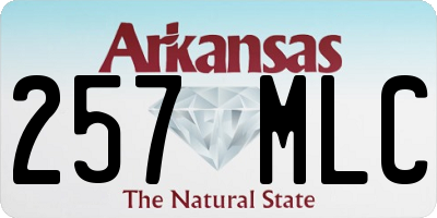 AR license plate 257MLC
