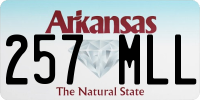 AR license plate 257MLL