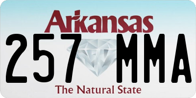 AR license plate 257MMA