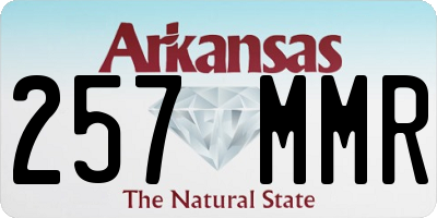 AR license plate 257MMR