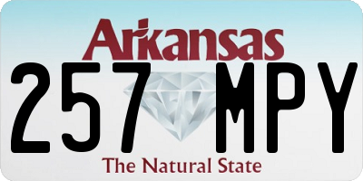 AR license plate 257MPY