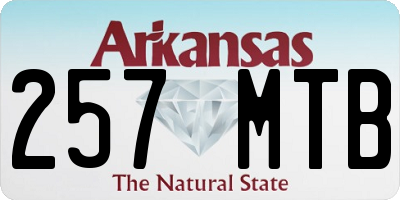 AR license plate 257MTB