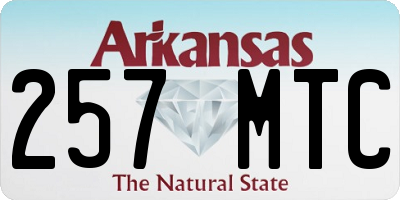 AR license plate 257MTC