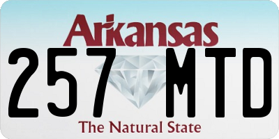 AR license plate 257MTD