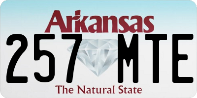 AR license plate 257MTE