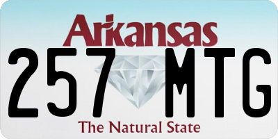 AR license plate 257MTG