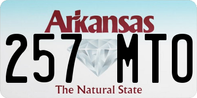 AR license plate 257MTO