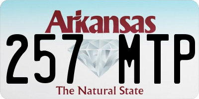 AR license plate 257MTP