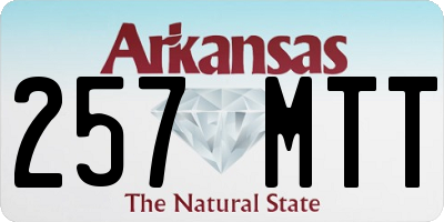 AR license plate 257MTT