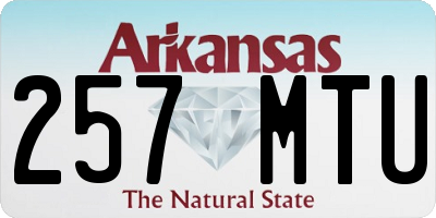 AR license plate 257MTU