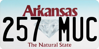 AR license plate 257MUC