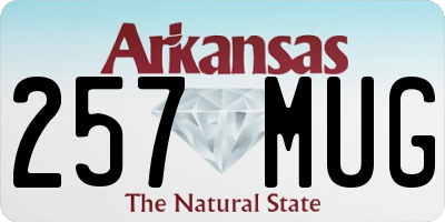 AR license plate 257MUG
