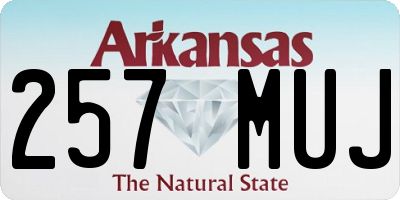 AR license plate 257MUJ