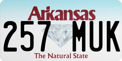 AR license plate 257MUK