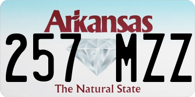 AR license plate 257MZZ